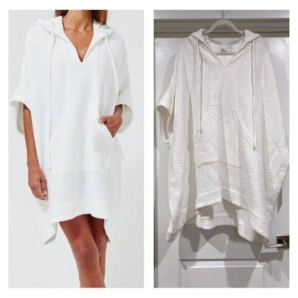 New Lisa Marie Fernandez Oversized Boho Contemporary Preppy Poncho Sweater